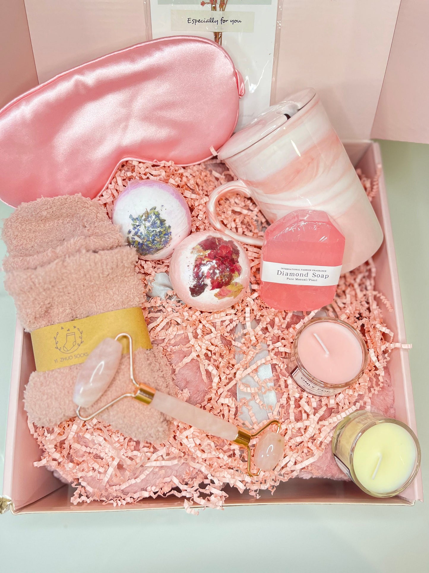 Blush Comfort Box – Personalized Self-Care Gift Set