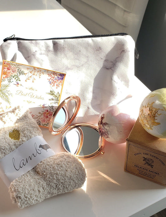 Golden Hour Self-Care Box – Floral Relaxation Gift Set